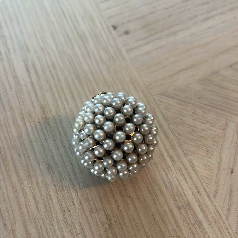 Vintage Pearl Cluster Necklace Pendant